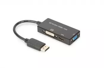 Assmann DisplayPort 3in1 Adapter / Konverter (AK-340418-002-S)