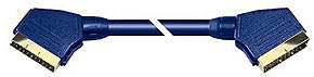 Skymaster 25033 Scart-Kabel, vergolder, blau (3,0m)
