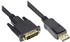 Good Connections Anschlusskabel DisplayPort an DVI-D 24+1 24K vergoldete Kontakte OFC schwarz 3m ®