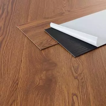 ML-Design Selbstklebende PVC Bodenbelag 4,46m&sup2;/32 Vinyl-Dielen Roteiche Braun