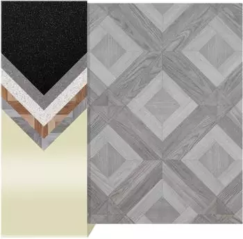 Primaflor PVC Boden OAKLAND Versailles Eiche Grau 2,00m x 2,00m