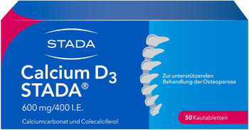 Calcium D3 600 mg/400 I.E. Kautabletten (50 Stk.)