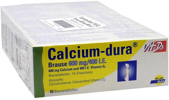 Calcium Dura Vit. D3 600 mg/400 I.E. Brausetabletten (50 Stk.)
