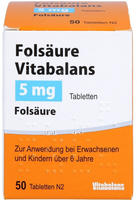Fols&auml;ure Vitabalans 5 mg 50 St