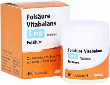 Fols&auml;ure Vitabalans 5mg Tabletten (100 Stk.)