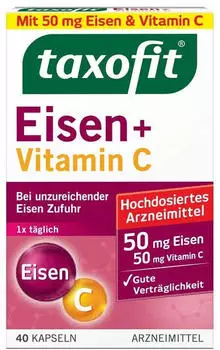 Taxofit Eisen + Vitamin C Kapseln (40 Stk.)