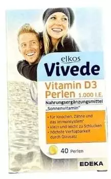 Elkos Vivede Vitamin D3 Perlen 1.000 I.E.