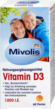 Mivolis Vitamin D3 1.000 I.E., Perlen