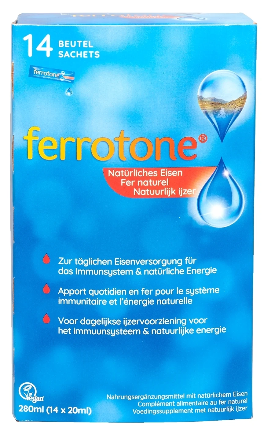 Ferrotone Eisen mit Apfelkonzentrat und Vitamin C 14X25 ml