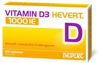 PZN-DE 19448938, Vitamin D3 Hevert 1000 I.E. Tabletten Inhalt: 100 St