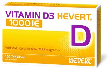 Vitamin D3 Hevert 1000 I.E. Tabletten (100 Stk.)