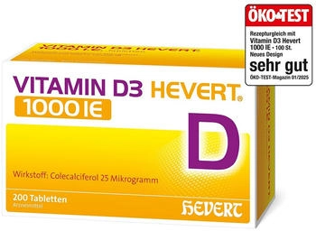 Vitamin D3 Hevert 1000 I.E. Tabletten