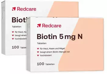 Redcare Biotin 5mg N Tabletten (2x100 Stk.)