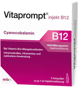 Mibe Vitaprompt injekt B12 1000&micro;g Injektionsl&ouml;sung (5x1ml)