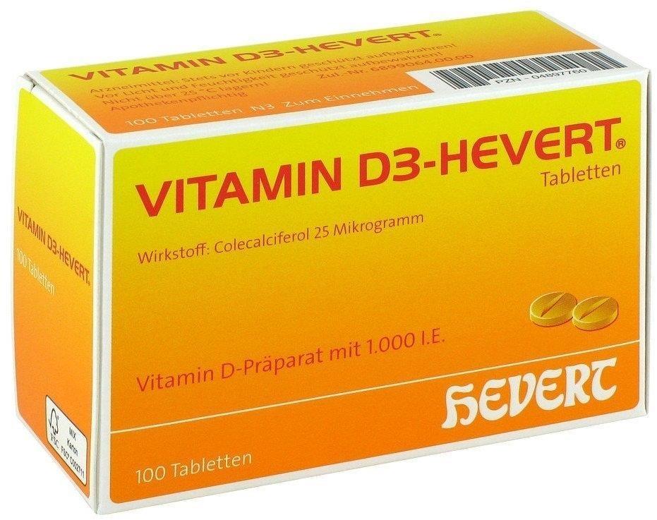 Vitamin D 3 Hevert (100 Stk.) Test TOP Angebote ab 4,88 € (Juni 2023)