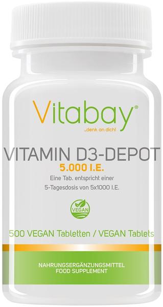 Vitabay Vitamin D3 Depot 5.000 I.E. Tabletten (500 Stk.)