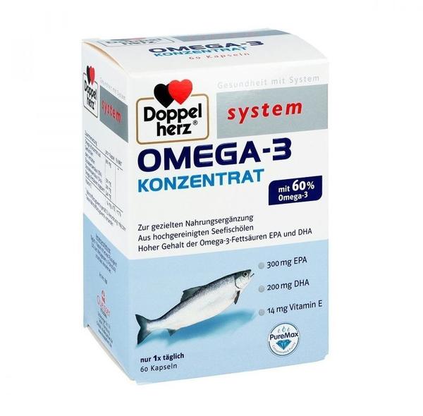 Doppelherz System Omega 3 Konzentrat Kapseln (60 Stk.) Test: ❤️ TOP  Angebote ab 11,45 € (September 2022) Testbericht.de