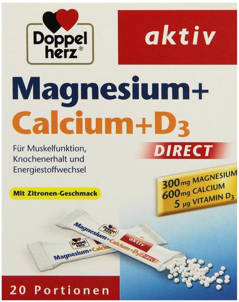 Doppelherz Magnesium + Calcium + D3 Direct Pelletts (20 Stk.)