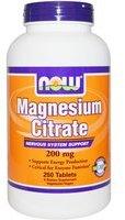 Now Foods Magnesiumzitrat 200mg Tabletten (250Stk.)