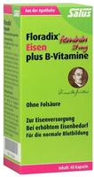 PZN-DE 07764261, Salus Floradix Eisen plus B-Vitamine Kapseln 40 St, Grundpreis: