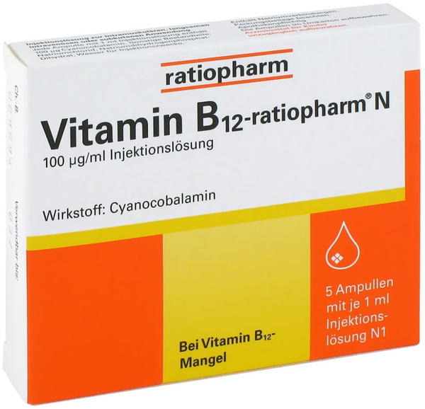 Vitamin B12 Ratiopharm N Ampullen (5 x 1 ml)