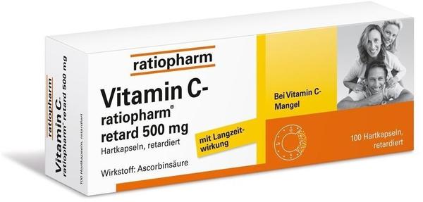ratiopharm Vitamin C Retard 500 mg Kapseln (100 Stk.)