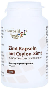 Vita-World Zimt 500mg + Zink + Chrom Kapseln (100 Stk.)