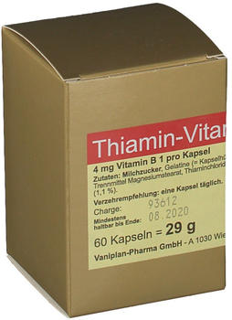 Vaniplan Pharma Thiamin-Vitamin B1 Kapseln 60 St.