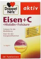 Doppelherz aktiv Eisen + C + Histidin + Fols&auml;ure 30 St