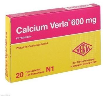 Calcium 600 mg Filmtabletten (20 Stk.)