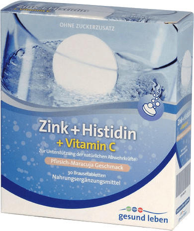 Gehe Gesund Leben Zink + Histidin Vitamin C Brausetabletten (3 x 10 Stk.)