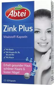 Abtei Zink Plus N&auml;hrstoff Kapseln (32 Stk)