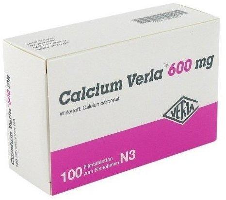 Verla-Pharm Calcium Verla 600 mg Filmtabletten (100 Stk.) Test TOP Angebote  ab 13,40 € (April 2023)