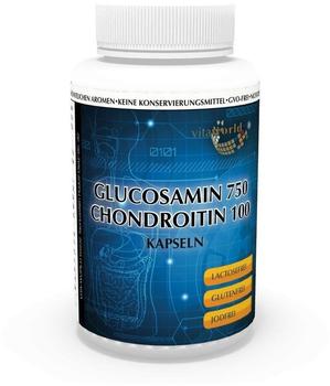 VITA-WORLD Glucosamin 750mg Chondroitin 100mg 100 Kapseln Apotheken Herstellung