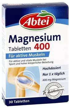 Abtei Magnesium 400 Tabletten (30 Stk.)