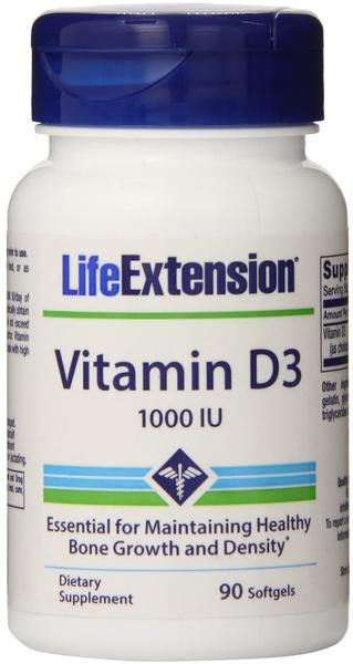Life Extension Vitamin D3, 1000 IU, 90 Softgels - Life Extension