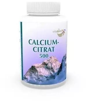 VITA-WORLD Calciumcitrat 500mg 120 Kapseln Apotheken Herstellung Calcium Citrat