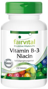 Fairvital Vitamin B-3 Niacin Tabletten 250 St.