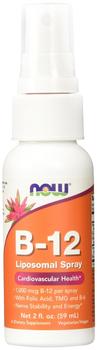 NOW Foods NOW B12 LIPOSOMAL mit Folsäure und TMG 60 ml (vegan)