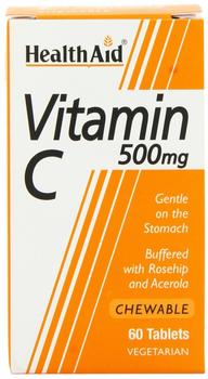 HealthAid Vitamin C 500mg - Chewable (Orange Flavour) 60