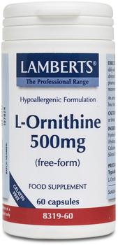 Lamberts L-Ornithine 500mg 60 veg. Kapseln LB