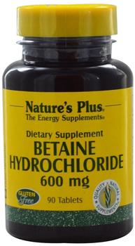 Natures Plus Betain Hydrochlorid 600 mg 90 Tabletten