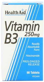 HealthAid Vitamin B3 250 mg Prolonged Release Tablets 90 St.