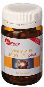 Dr. Wolz Vitamin D3 1000 I. E. Plus Kapseln (60 Stk.)