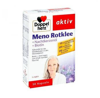 Doppelherz Aktiv Meno Rotklee + Nachtkerzenöl + Biotin Kapseln (30 Stk.)