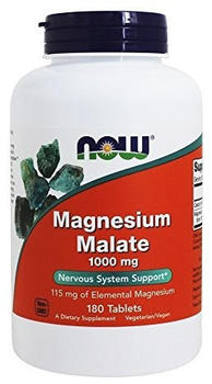 Now Foods Magnesium Malat 1000 mg Elementarmagnesium 150 mg Tabletten (180 Stk.)