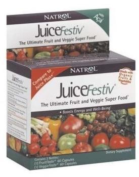 Natrol JuiceFestiv Fruit & Veggie Kapseln 2 x 60 St.
