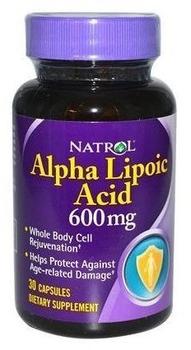 Natrol Alpha Lipoic Acid ALA 30 Kapseln á 600mg