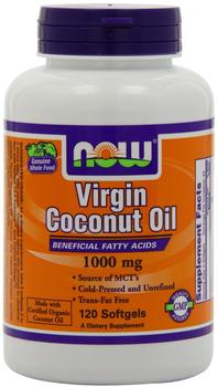 NOW Foods Virgin Coconut Oil, Now Foods 120 Softgels