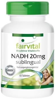 Fairvital NADH 20mg sublingual Tabletten (60 Stk.)